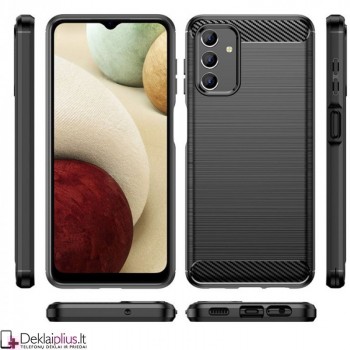 Carbon guminis dėklas - juodas (telefonui Samsung A13) Carbon guminis dėklas - juodas (telefonui Samsung A13)